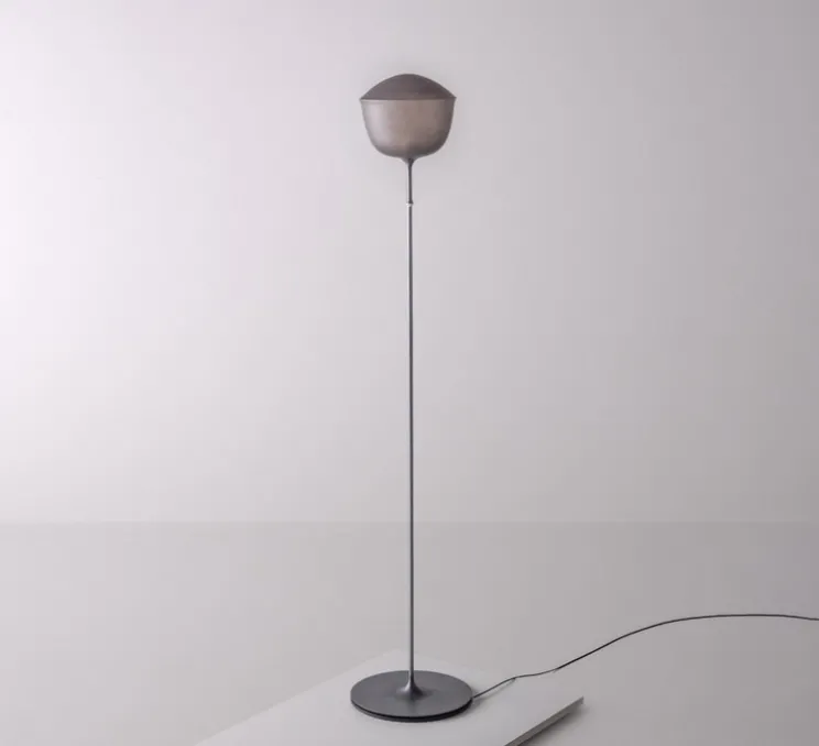 Lampadaire, Contour 225, gris ardoise, LED, dim, 1800-3000K, Ø30cm, H151cm - A-N-D