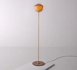 Lampadaire, Contour 225, jaune citrine, LED, dim, 1800-3000K, Ø30cm, H151cm - A-N-D