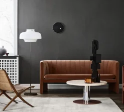 Lampadaire, Copenhagen SC14, bronze, verre opalin, LED, Ø50cm, H150cm - AndTradition