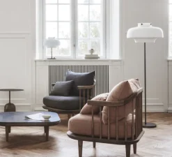 Lampadaire, Copenhagen SC14, bronze, verre opalin, LED, Ø50cm, H150cm - AndTradition