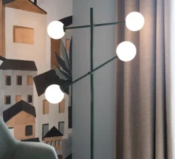 Lampadaire, Copenhagen, vert, L57cm, H171cm - It's about Romi