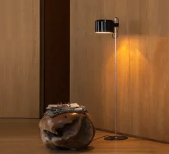 Lampadaire, Coupé, noir, H140cm - Oluce