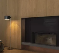 Lampadaire, Coupé, noir, H140cm - Oluce