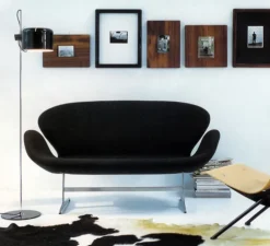 Lampadaire, Coupé, noir, H140cm - Oluce