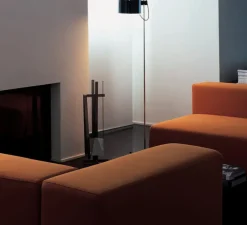 Lampadaire, Coupé, noir, H140cm - Oluce