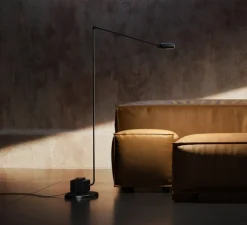 Lampadaire, Daphine Terra Led, Noir soft touch, LED, 2700K, 622 lm, L21cm, H136cm - Lumina