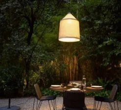 Lampadaire de jardin, JAIMA, beige, IP65, LED, Ø54cm, H307cm - marset