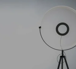 Lampadaire, Demi Moon, noir, LED, dim, 3000K, 4198 lm, L74,6cm, H195,7cm - Stilnovo