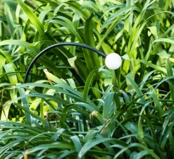 Lampadaire d'extérieur à piquer, Cuca 650, noir et blanc, IP65, LED, 2700K, 154 lm, L8cm, H65cm - Faro