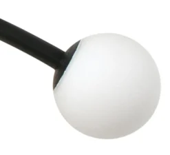 Lampadaire d'extérieur à piquer, Cuca 1193, noir et blanc, IP65, LED, 2700K, 154 lm, L8cm, H119,3cm - Faro