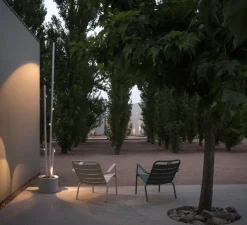 Lampadaire d'extérieur, Bamboo 4812, blanc, IP66,LED, 2700K, 420lm, Ø40cm, H270cm - Vibia