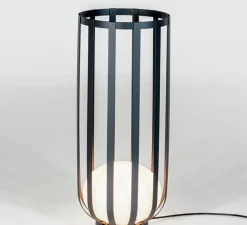 Lampadaire d'extérieur, Bols P-4027X, noir anthracite, IP65, LED, dim, 2700K, 870 lm, Ø39cm, H94,5cm - Estiluz