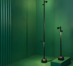 Lampadaire d'extérieur, BROT, noir, IP65, LED, 2700K, 620lm, Ø16cm, H90cm - Faro