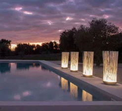 Lampadaire d'extérieur, Don't touch, gris, LED, Ø42cm, H108cm - KARMAN