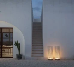 Lampadaire d'extérieur, Don't touch, gris, LED, Ø42cm, H108cm - KARMAN