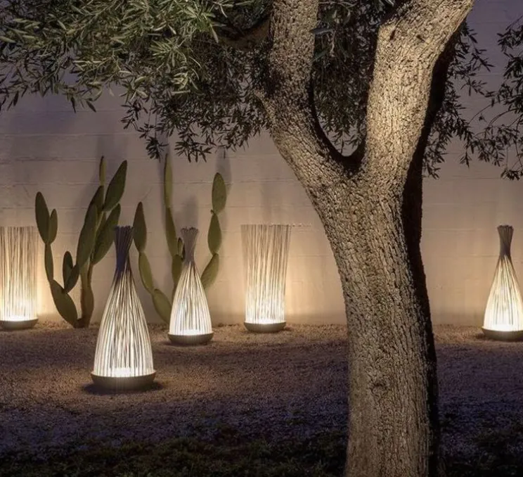 Lampadaire d'extérieur, Don't touch, gris, LED, Ø42cm, H108cm - KARMAN