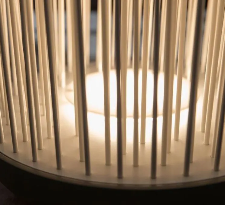 Lampadaire d'extérieur, Don't touch, gris, LED, Ø42cm, H108cm - KARMAN