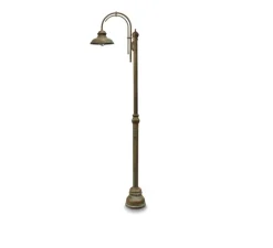 Lampadaire d'extérieur et candélabre, Mill 1721, Laiton vieilli, IP44, Ø32,5cm, H280cm - Moretti Luce