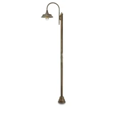 Lampadaire d'extérieur et candélabre, Atelier 3138, Laiton vieilli, IP44, Ø32cm, H270cm - Moretti Luce