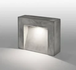 Lampadaire d'extérieur, Icementi cento3cento, gris, LED, 3000K, 413 lm, L30cm, H25cm - Lucifero's