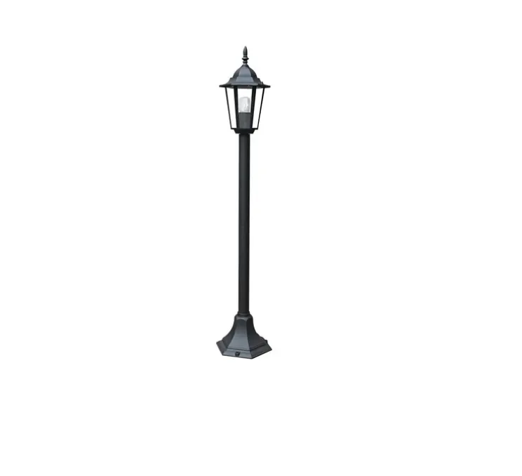 Lampadaire d'extérieur, Milano, noir, IP44, L21cm, H105cm - Nedgis