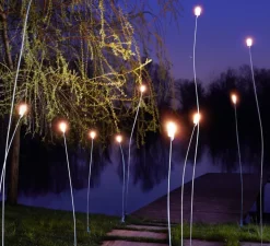 Lampadaire d'extérieur, mini mini, laiton bruni clair, H100cm, IP55 - LED, 2700K, 85lm - Zava