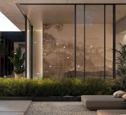 Lampadaire d'extérieur, Minuit, noir, IP65, LED, 3000K, 157 lm, Ø5cm, H60cm - Karman