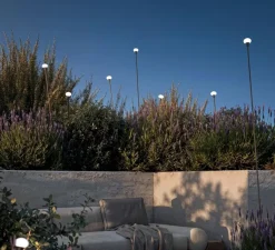 Lampadaire d'extérieur, Minuit, noir, IP65, LED, 3000K, 157 lm, Ø5cm, H105cm - Karman