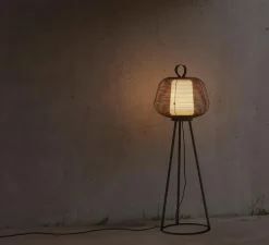 Lampadaire d'extérieur, Nara, noir, IP65, Ø56cm, H120cm - Faro