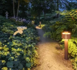 Lampadaire d'extérieur, Photoni 75, rouille, IP65, Ø25cm, H75cm - SLV