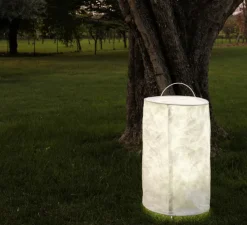 Lampadaire d'extérieur, Ripple 195, blanc, IP67, LED, Ø37cm, H70cm - Gervasoni