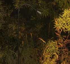 Lampadaire d'extérieur sur piquet, borne, Lily 1190, noir, IP65, LED, 2700K, 154 lm, Ø8,5cm, H119cm - Faro