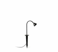 Lampadaire d'extérieur sur piquet, borne, Lily 300, noir, IP65, LED, 2700K, 154 lm, Ø8,5cm, H30cm - Faro