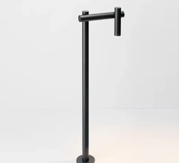 Lampadaire d'extérieur, Tik p-4099X, noir anthracite, IP65, LED, 3000K, 763 lm, L25,2cm, H81,4cm - Estiluz