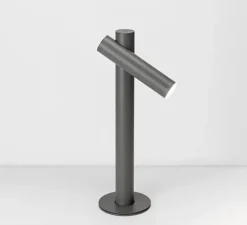 Lampadaire d'extérieur, Tik p-4096X, gris, IP65, LED, 3000K, 763 lm, Ø3,5cm, H34cm - Estiluz