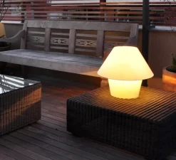 Lampadaire d'extérieur, Versus, blanc, H124cm, IP44 - FARO