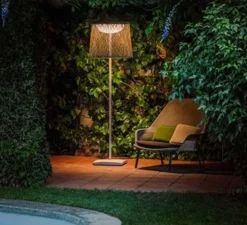 Lampadaire d'extérieur, Wind 4057, marron, IP64, LED, 2700k, 741 lm, Ø60cm, H191cm - Vibia