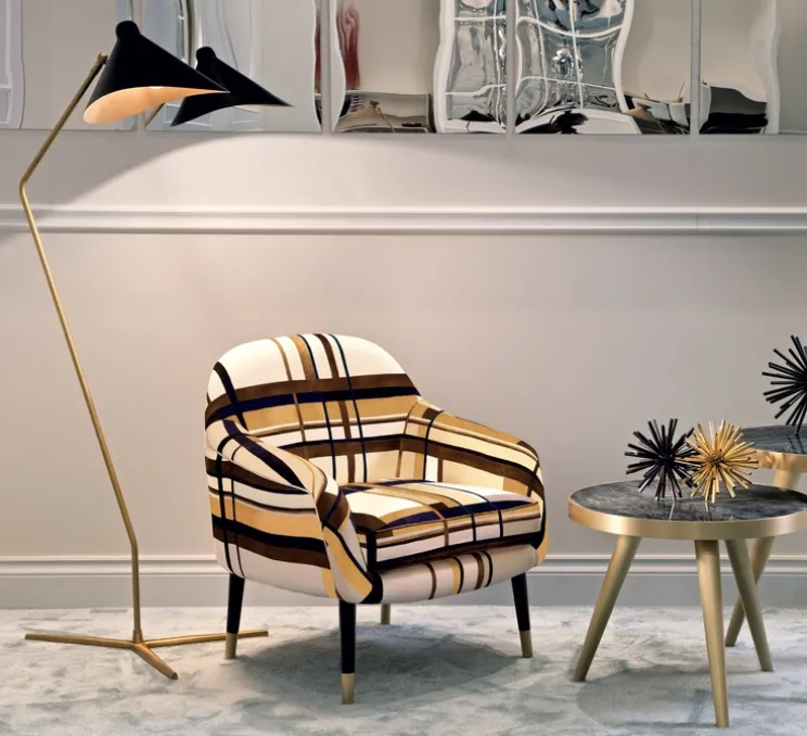 Lampadaire, Dino, noir, Ø60cm, H157cm - Gong