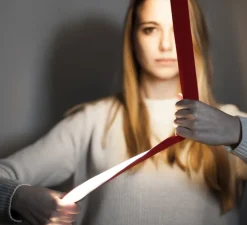 Lampadaire, Elastica, rouge, IP40, LED, dim, 2700K, 2662 lm, L3,5cm, H300cm - Martinelli Luce