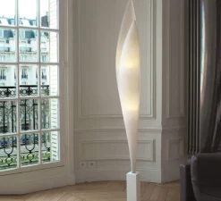 Lampadaire, ENVOL, blanc, H198cm - Celine-Wright