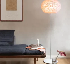 Lampadaire, Eos medium, blanc, Ø45cm, H170cm - Umage