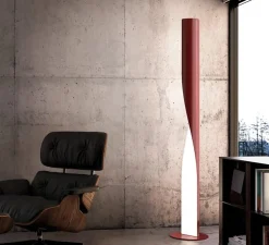 Lampadaire, Evita floor, rouge, LED, 2700K, 6000lm, Ø34,5cm, H190cm - KDLN