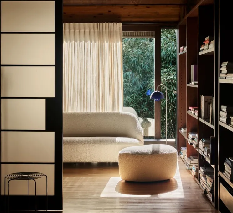 Lampadaire, Flowerpot VP12, bleu cobalt, L23cm, H122cm - Andtradition