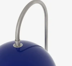 Lampadaire, Flowerpot VP12, bleu cobalt, L23cm, H122cm - Andtradition