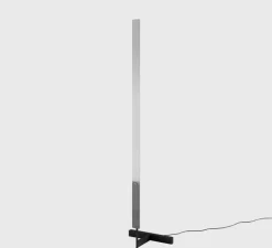 Lampadaire, F-Model, acier inoxydable, LED, dim, 2700K, 2050 lm, L37cm, H164cm - Anour