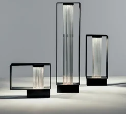 Lampadaire, Frame P-4054X, noir, IP65, LED, 2700K, 725 lm, L18,5cm, H14,9cm - Estiluz