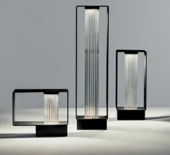 Lampadaire, Frame P-4056X, noir, IP65, LED, 2700K, 725 lm, L11,4cm, H43,5cm - Estiluz