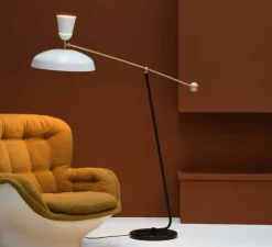 Lampadaire, G1 Guariche Small, blanc, L115cm, H120cm - Sammode