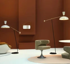 Lampadaire, G1 Guariche Small, blanc, L115cm, H120cm - Sammode