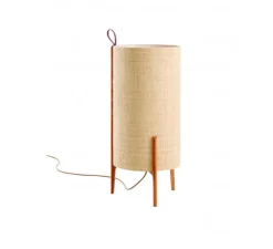 Lampadaire, Greta, chêne, fibre, Ø40cm, H90cm - Carpyen